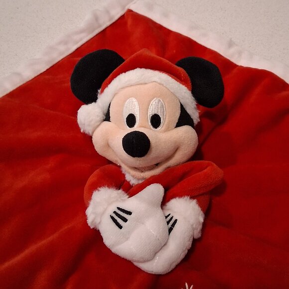Disney Baby "My First Christmas" Mickey Mouse Plush Blankie - Picture 5 of 13